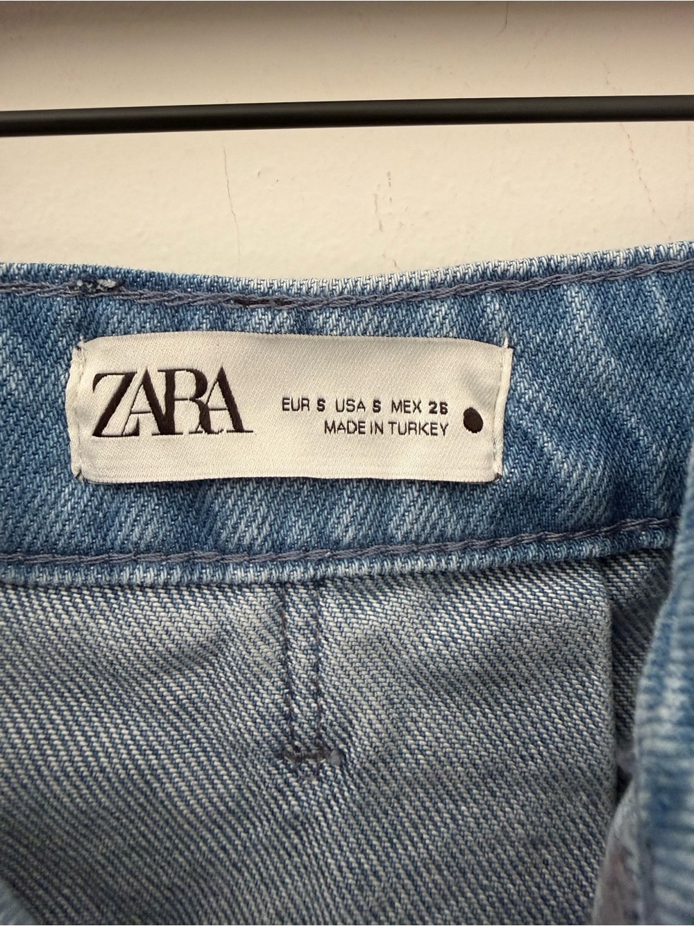 NWOT Zara Ultra Mini Pleated Denim Mini Skirt - Picture 9 of 11